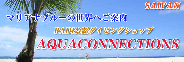 サイパンでダイビング　PADI公認　アクアコネクションズ